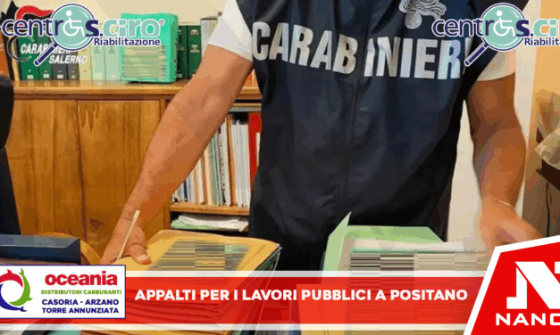 Appalti per i lavori pubblici a Positano, perquisizioni dei carabinieri