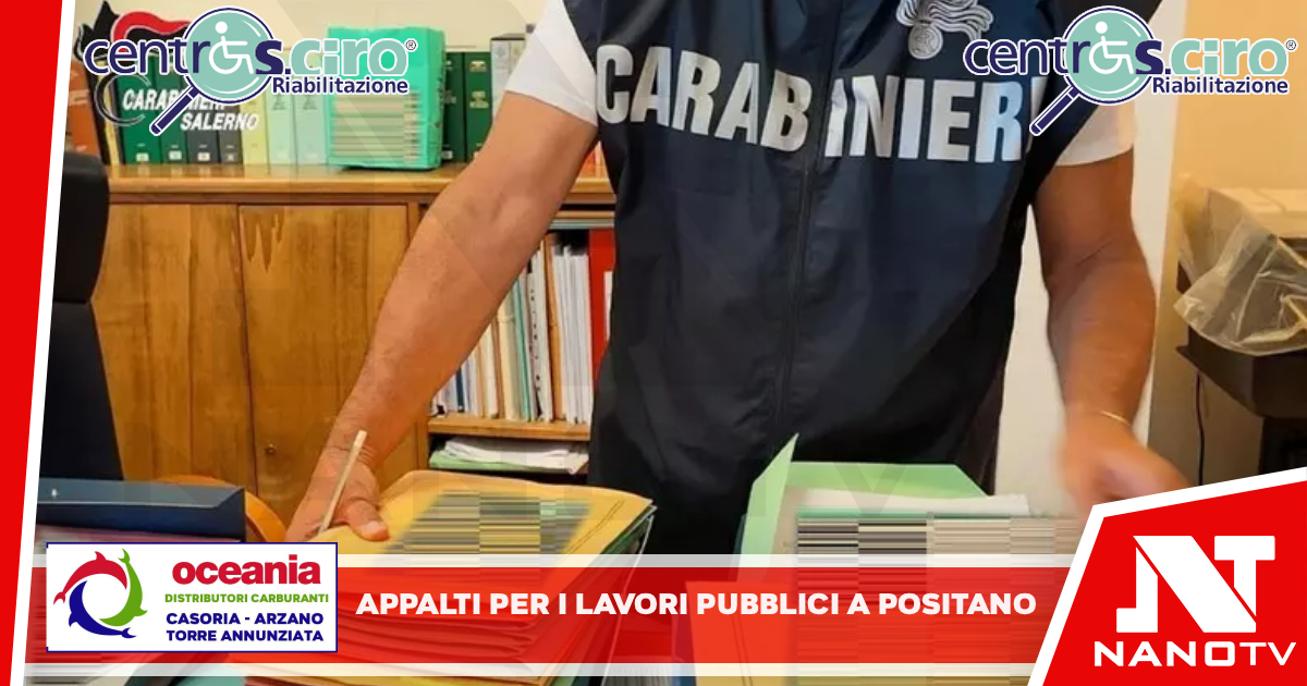 Appalti per i lavori pubblici a Positano, perquisizioni dei carabinieri