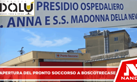 Riapre il pronto soccorso all’ospedale di Boscotrecase