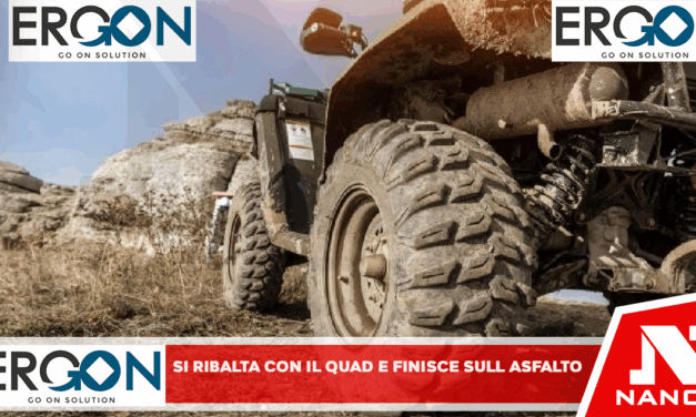 Sala Consilina: Si ribalta con il quad e finisce sull’asfalto: 55enne grave in ospedale