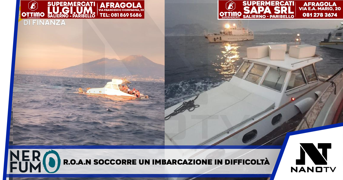 R.O.AN. di Napoli ha soccorso al largo di Torre del Greco (NA) quattro diportisti in difficoltà mentre la loro imbarcazione in legno stava affondando per un probabile cedimento strutturale.