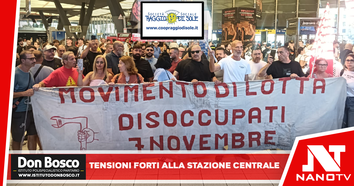 TENSIONI FORTI ALLA STAZIONE CENTRALE