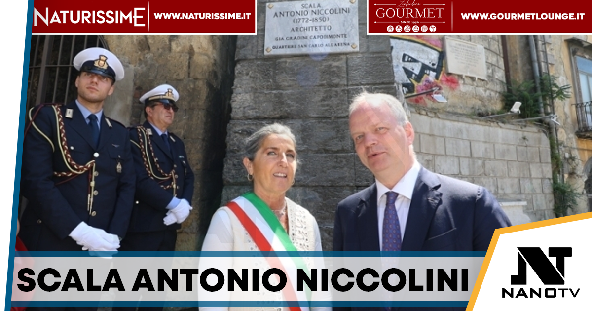 Napoli, i Gradini Capodimonte diventano “Scala Antonio Niccolini”