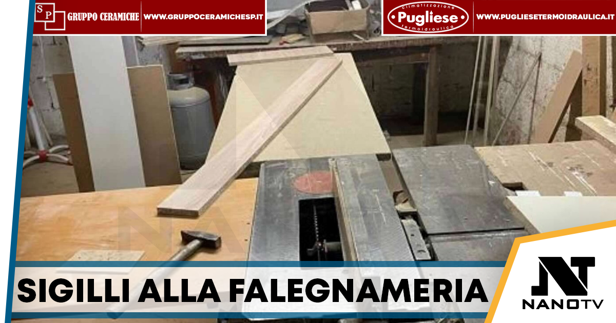 Avellino, sequestrata falegnameria abusiva: denunciato il titolare