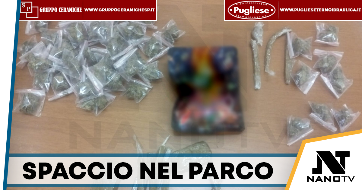 San Pietro a Patierno, sorpreso a spacciare droga nella villa comunale: arrestato 24enne