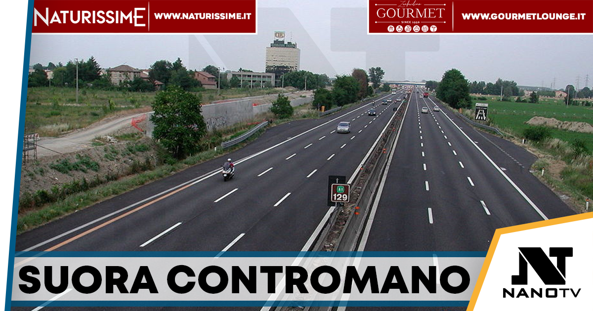Suora contromano in autostrada: salvata dalla Polizia sulla Napoli-Salerno