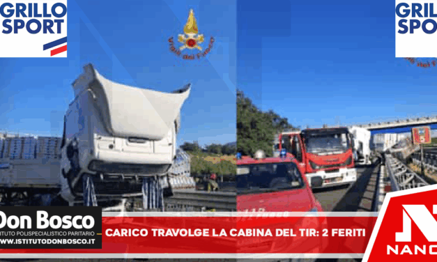 Carico travolge la cabina del tir dopo lo schianto: 2 feriti gravi. Traffico in tilt in autostrada