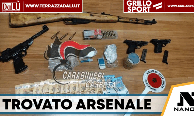 Aversa, lite tra vicini degenera: in casa un arsenale e droga, arrestati due fratelli