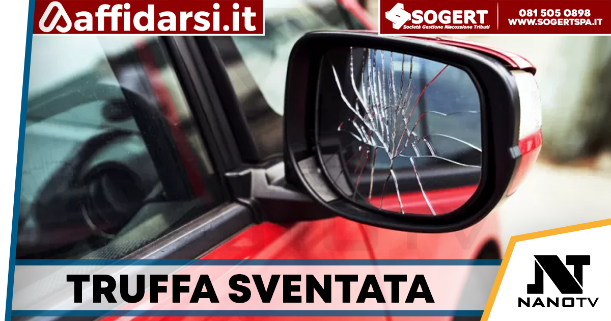 Truffa dello specchietto, ma la vittima è un poliziotto: denunciato