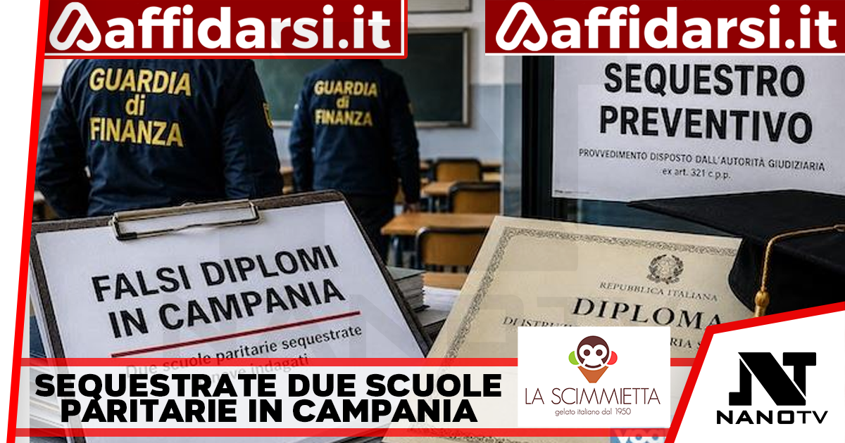Falsi diplomi in Campania: due scuole paritarie sequestrate e nove indagati
