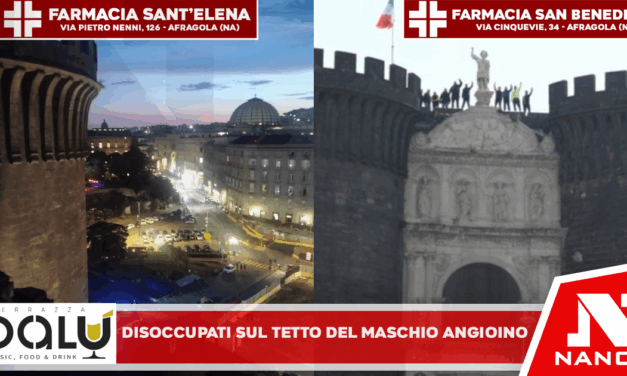 Napoli. Disoccupati sul tetto del Maschio Angioino