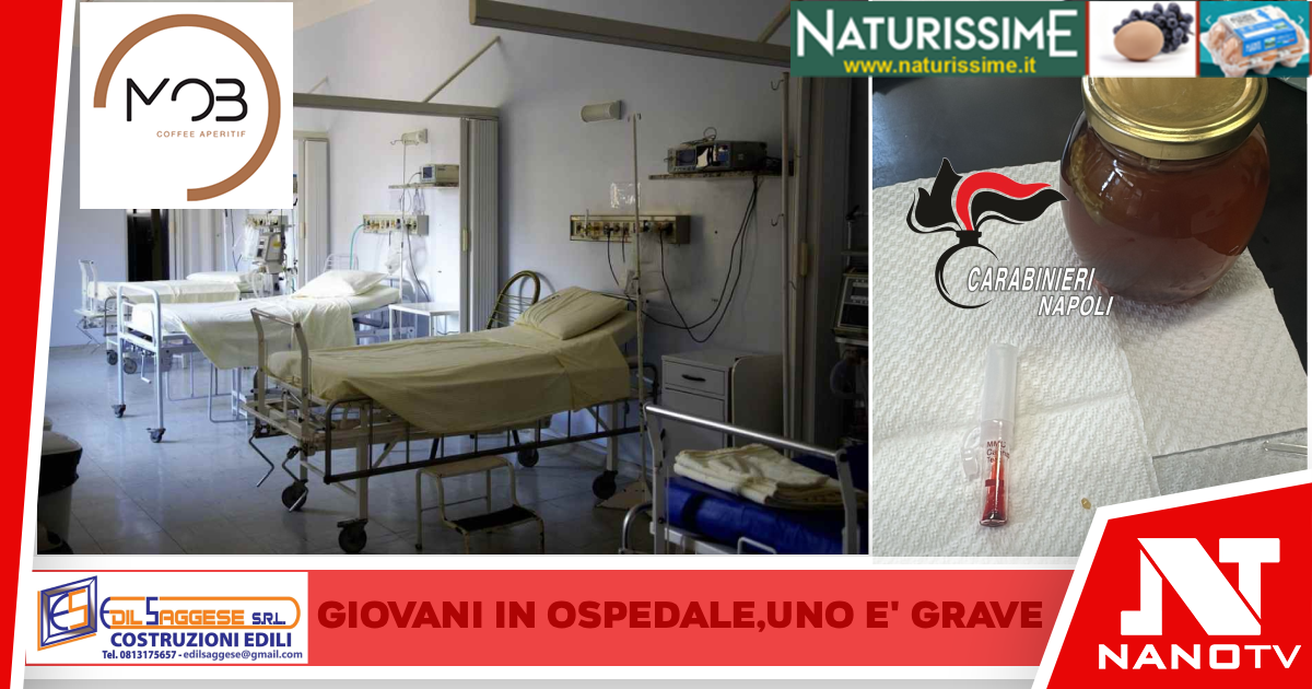 Arzano-Consumano ‘miele da sballo’, tre giovani in ospedale: 17enne in rianimazione