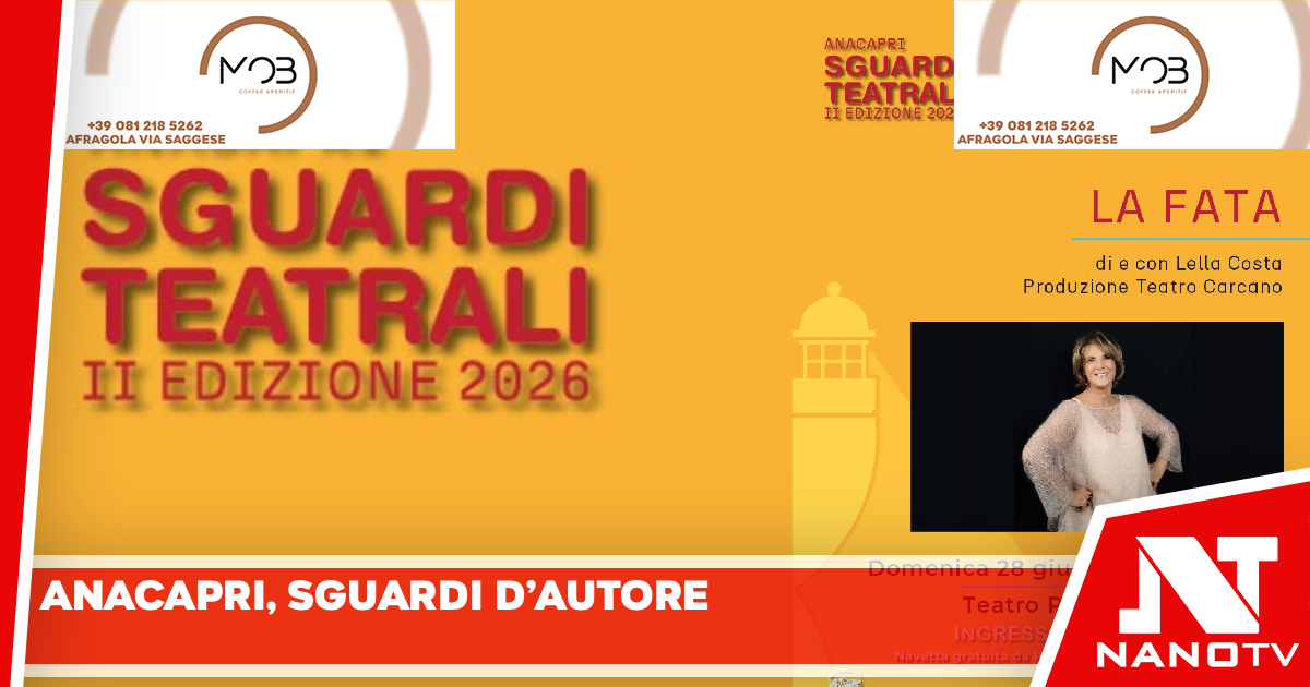 L’estate culturale di Capri si accende: il successo di “Anacapri Sguardi Teatrali” tra impegno civile e grandi monologhi