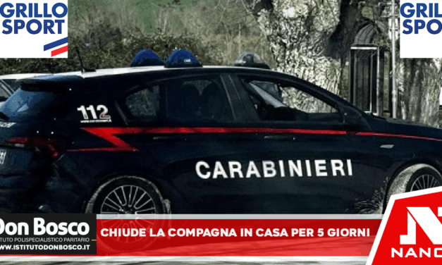 *ACERRA: chiude la compagna in casa per 5 giorni poi si mimetizza tra i curiosi e osserva l’intervento dei carabinieri. Arrestato un 34enne*
