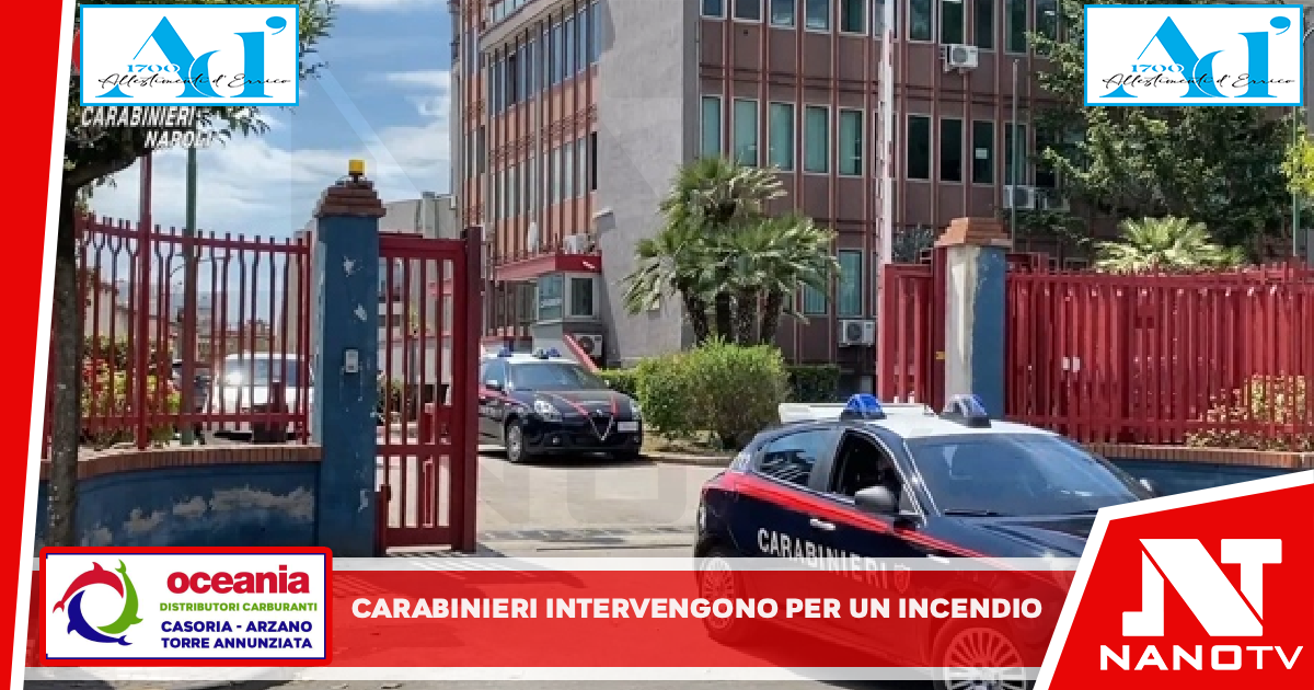 Casoria: I carabinieri della Compagnia di Casoria sono intervenuti  per un incendio
