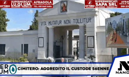 *MELITO DI NAPOLI*: Questa mattina i Carabinieri del nucleo operativo di Melito sono intervenuti presso il cimitero comunale per un’aggressione al custode 56enne