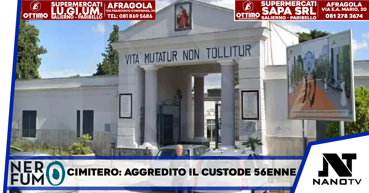 *MELITO DI NAPOLI*: Questa mattina i Carabinieri del nucleo operativo di Melito sono intervenuti presso il cimitero comunale per un’aggressione al custode 56enne