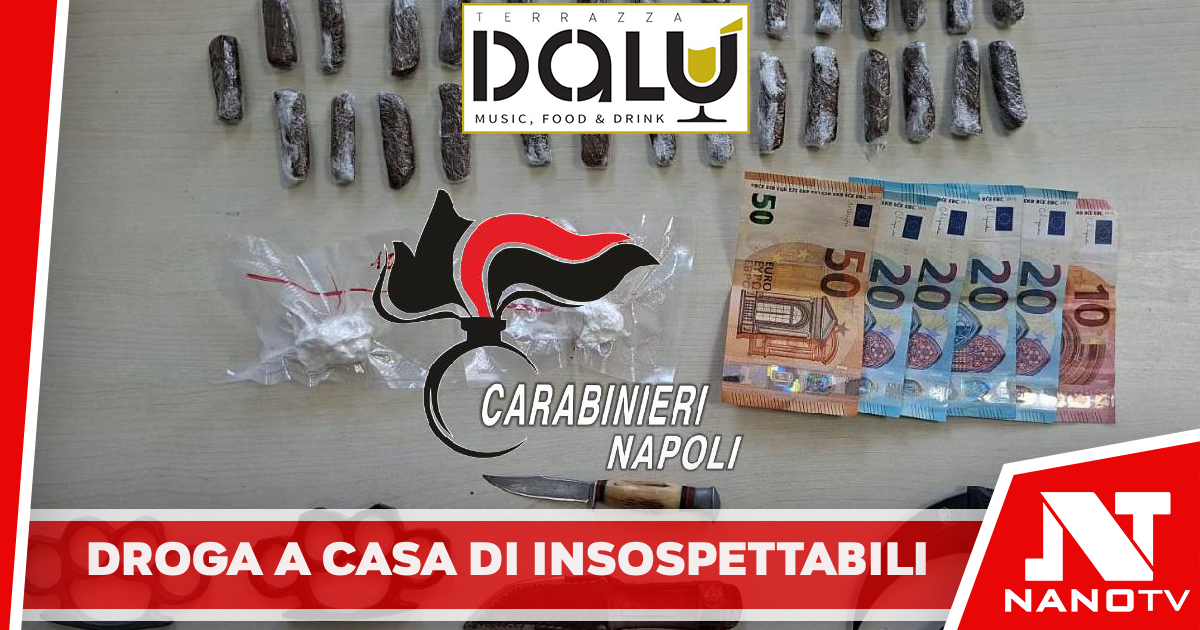 *Napoli: la droga a casa degli insospettabili. Due arresti dei carabinieri. Un’arrestata ha 88 anni*