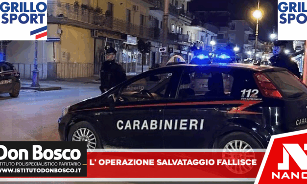 *Giugliano in Campania: l’operazione salvataggio fallisce. Ragazzi nei guai. Carabinieri arrestano 19enne*