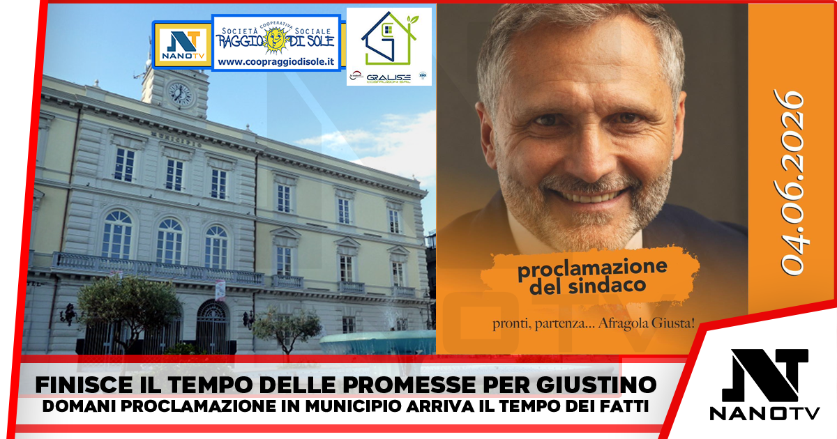 Afragola. A poche ore dalla proclamazione a Sindaco Giustino prende gia’ impegni con la citta’