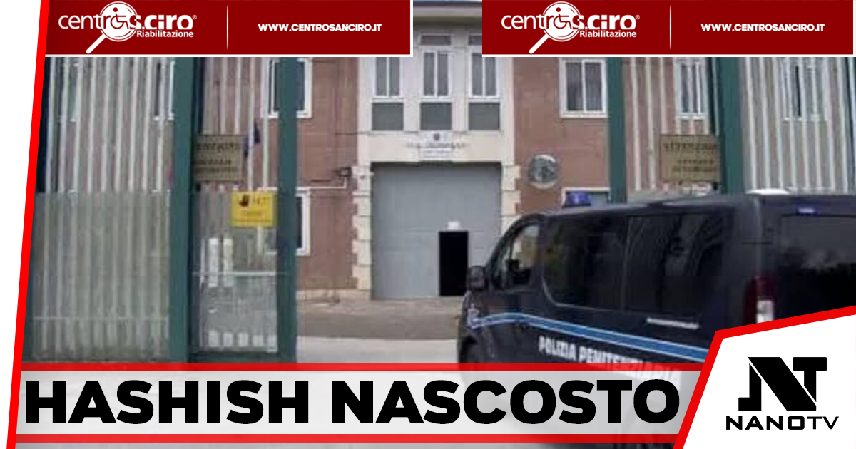 Hashish nascosto negli indumenti intimi durante una visita in carcere: 34enne ai domiciliari