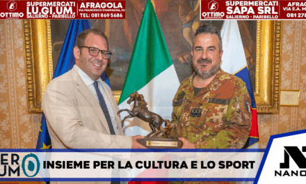 *Città Metropolitana di Napoli ed Esercito Italiano insieme per la cultura e lo sport*