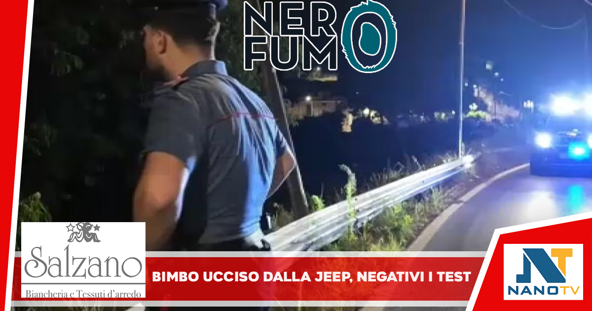 Bambino morto in minimoto, negativi i test sul giovane alla guida dell’auto
