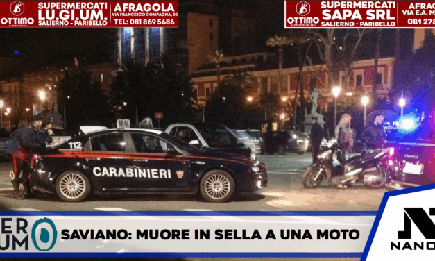 Saviano, I Carabinieri della sezione radiomobile della compagnia di Nola intervengono a via Sant’Erasmo all’altezza del civico 40 per la segnalazione di un incidente stradale.