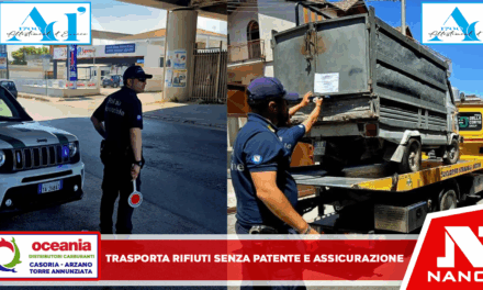 Trasporta rifiuti pericolosi senza patente e assicurazione: 55enne arrestato dopo inseguimento |