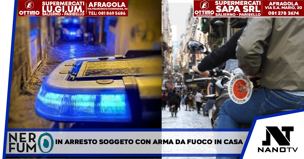 *Controlli ai Quartieri Spagnoli e Montesanto. Tratto in arresto un soggetto dalla Polizia di Stato poiché sorpreso con un’arma in casa.*