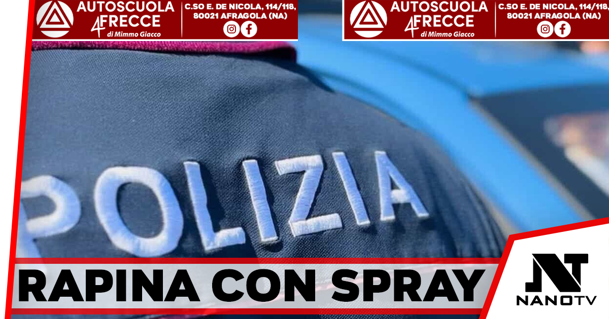 Napoli, rapina con spray urticante: arrestato 22enne dopo un inseguimento