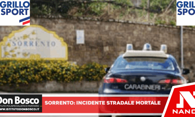 Sorrento: I carabinieri dell’aliquota radiomobile e della stazione di Sorrento sono intervenuti in via degli Aranci per un incidente stradale mortale