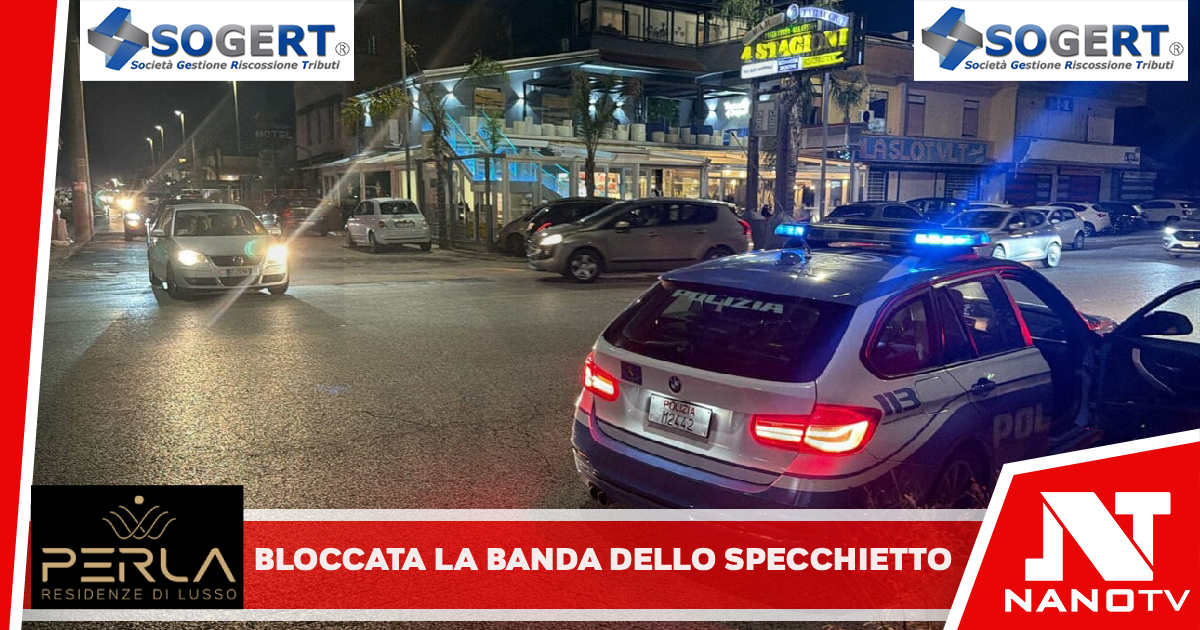 Due poliziotti hanno bloccato la banda della truffa dello specchietto”