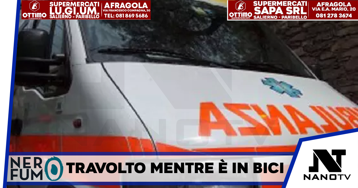 Travolto mentre è in bici, anziano morto nel Casertano