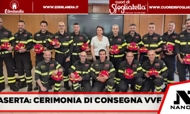 Cerimonia di consegna dei Vigili del Fuoco di Caserta