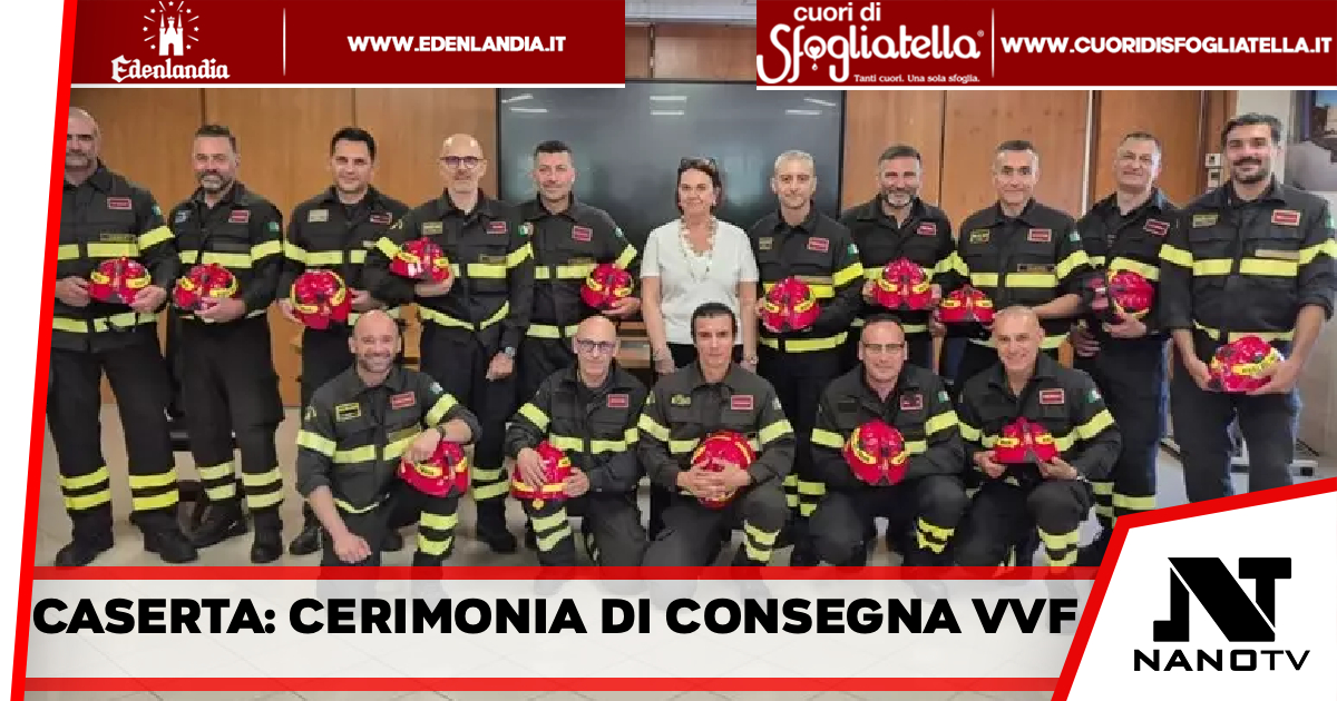 Cerimonia di consegna dei Vigili del Fuoco di Caserta