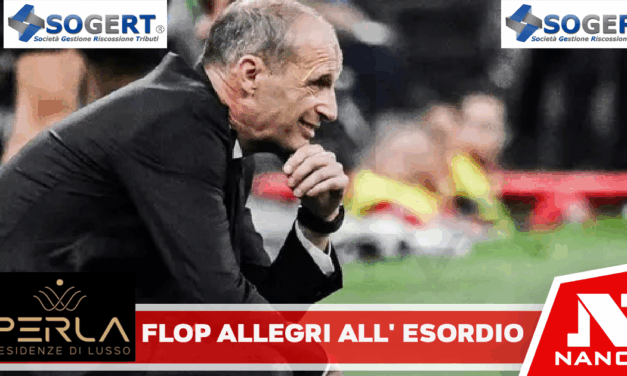 Flop Allegri all’esordio sulla panchina del Napoli, vince l’Arezzo 3-1