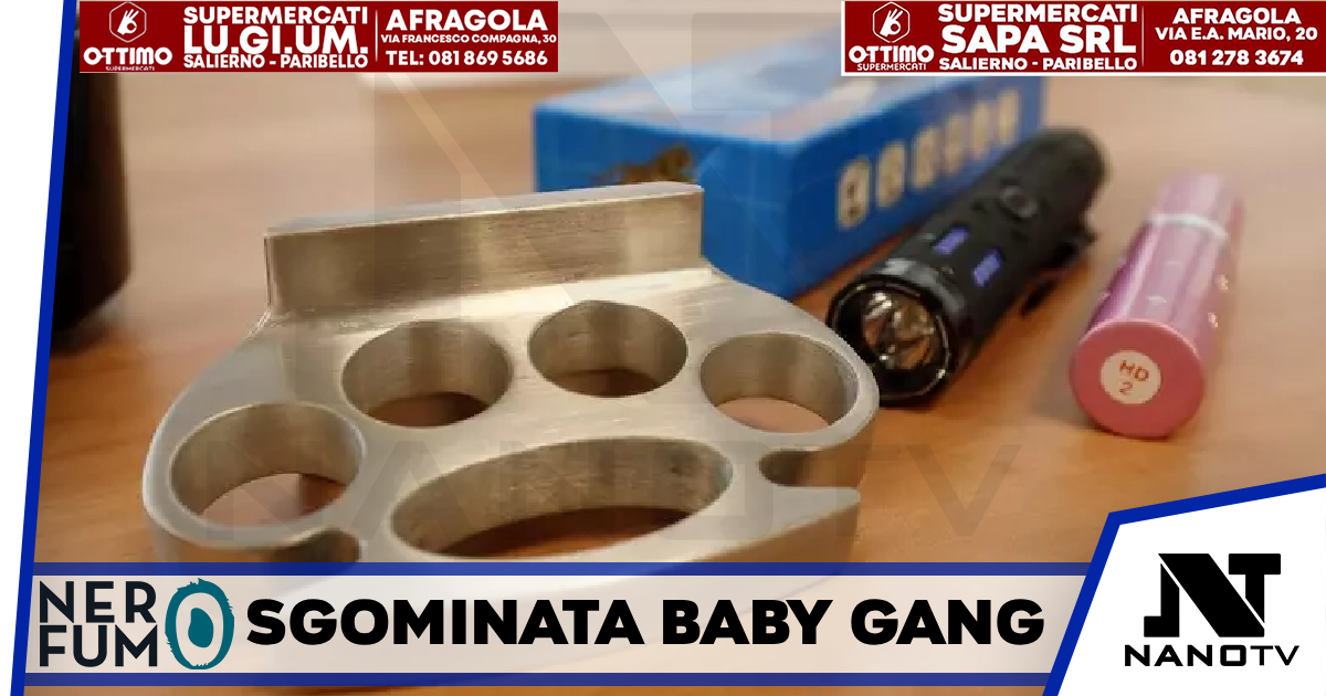 Sgominata baby gang a Salerno, coltelli e tirapugni per seminare il panico