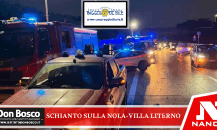 Schianto sulla Nola-Villa Literno: 5 feriti