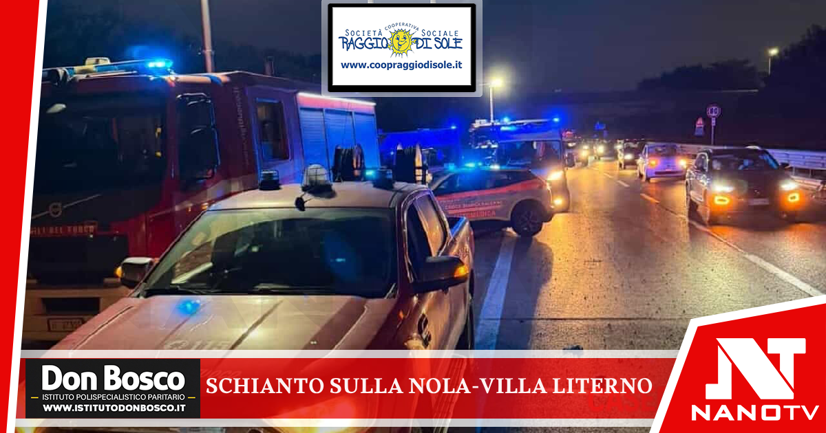 Schianto sulla Nola-Villa Literno: 5 feriti