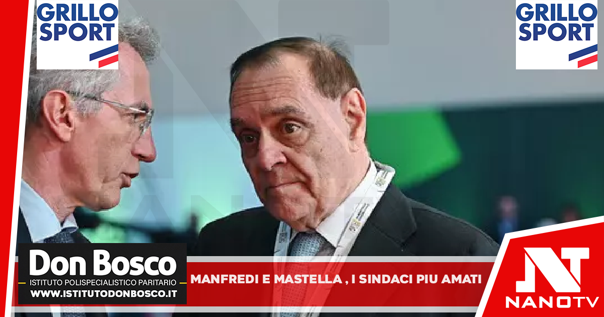 Manfredi e Mastella nella top ten dei sindaci più amati