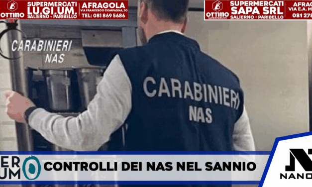 Controlli dei Nas: nel Sannio chiuso un agriturismo per irregolarità igienico-sanitarie