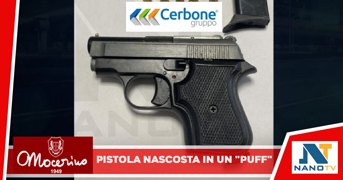 Pistola clandestina e munizioni nascoste in un puff: arrestata coppia di Montoro