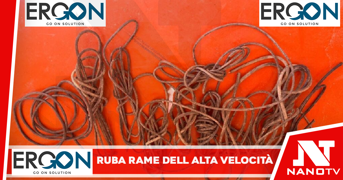 Solopaca, ruba rame nel cantiere dell’Alta Velocità ma è scoperto: arrestato 42enne