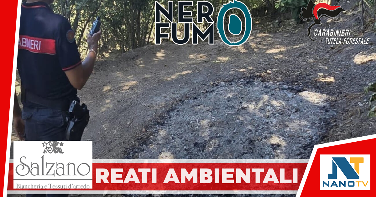 Contrasto ai reati ambientali, sei persone denunciate per aver dato fuoco a residui vegetali