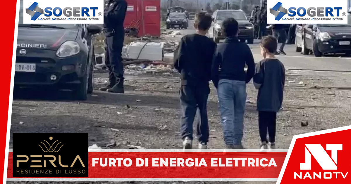 Furto di energia elettrica nel campo rom di Giugliano, 26 denunce