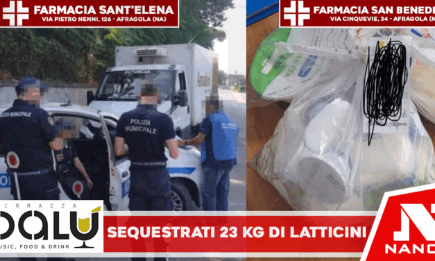 Trasporto fuorilegge di alimenti: sequestrati 23 kg di latticini