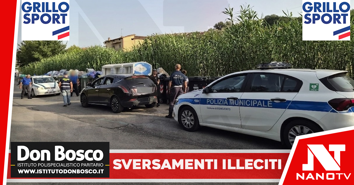 Ecopunti e sversamenti illeciti, scattano i controlli a Benevento: multati cittadini e “furbetti” dai comuni vicini