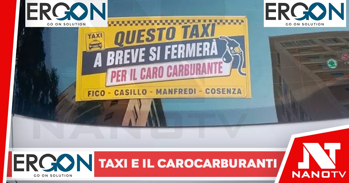 Su 900 taxi napoletani adesivi per protestare contro il caro carburanti