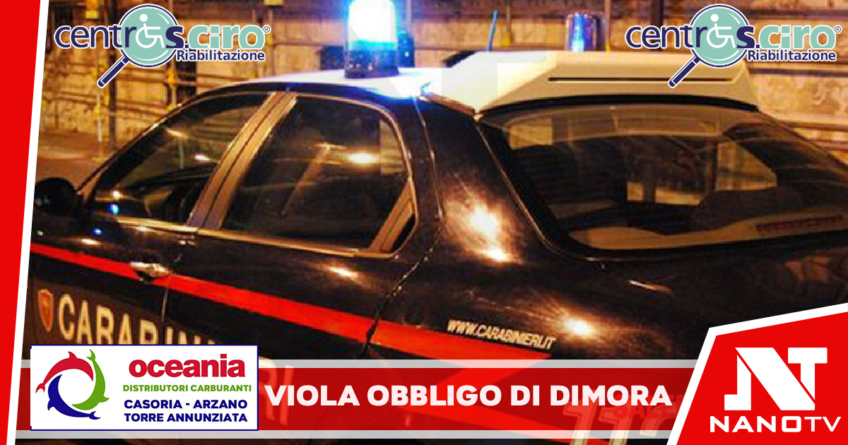 Viola obbligo di dimora dopo denuncia per truffa, 40enne ai domiciliari